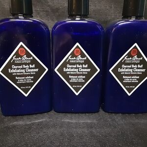3 New Jack Black Charcoal Body Buff Exfoliating Cleanser - Deep Blue